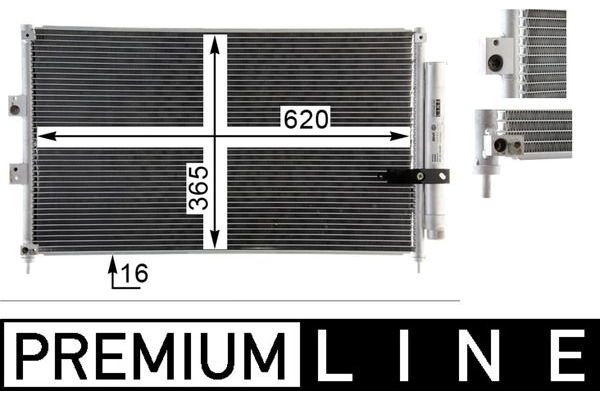 Klima Radyatörü  Honda Civic Sedan (FD)(04.2006->)  MAHLE AC 835 000P