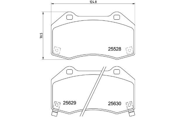 Fren Disk Balata Ön Opel Corsa D (2006->)  BREMBO P 59 094