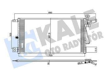 Klima Radyatörü  KALE 350390  1752264
