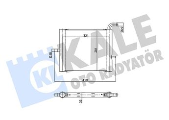 Su Radyatörü  KALE 356215  3M5H8K218DG 3M5H 8K218 DG LR034577 LR062670