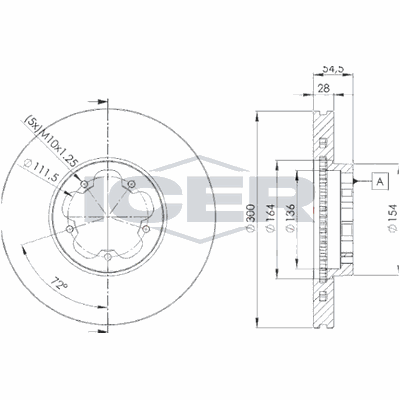 Fren Disk Ayna Arka Sağ ve Sol WALBURG WBD1048