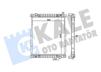 Su Radyatörü  KALE 349350  5001856478 5010269027 5001838895 500361629
