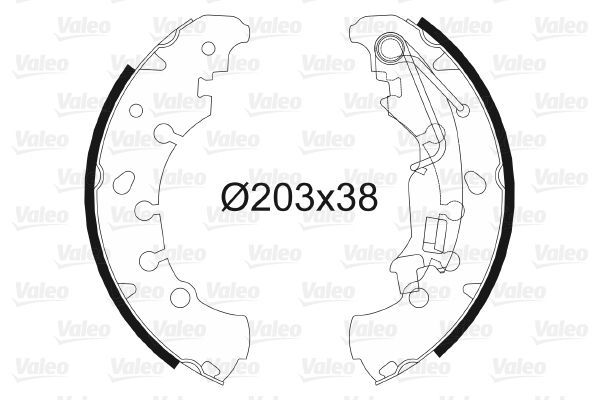 Fren Pabuçlu Balata Arka Fiat Panda (319)(2022->)  VALEO 564076