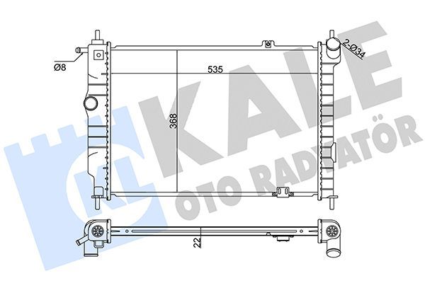 Su Radyatörü  Opel Astra F Van (1991->)  KALE 370700