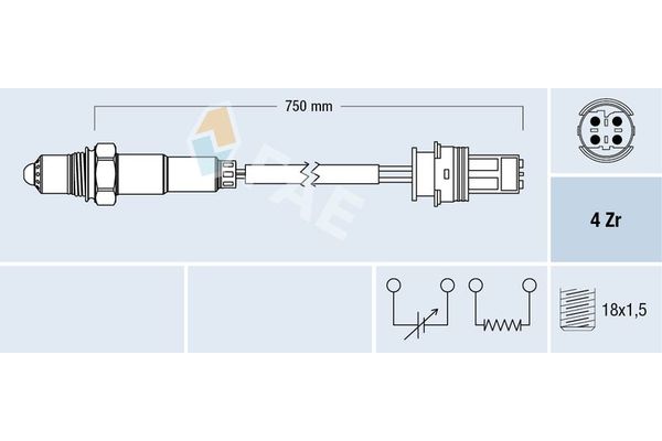Oksijen (Lambda) Sensörü  FAE 77386