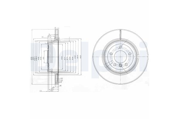 Fren Disk Ayna Arka Sağ ve Sol BMW M3 Serisi Cabrio (E93)(2008->)  DELPHI BG3961