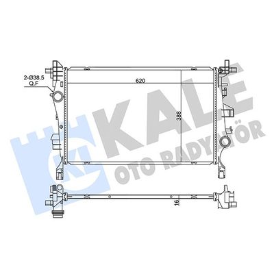 Su Radyatörü  Jeep Renegade (BU)(2014->)  KALE 362670