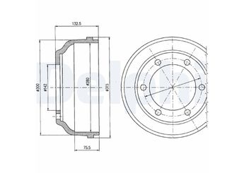 Kampana Arka Sağ veya Sol DELPHI BF317  7S511113AA 6920710 1778308 6198026 92VB1126B1A 92VB1126BA