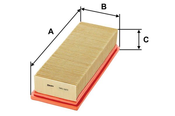 Hava Filtresi  Fiat Seicento (187)(1998->)  VALEO 585023