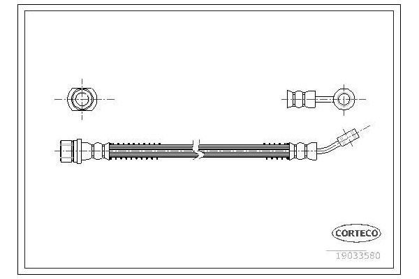 Fren Hortumu Ön Sağ veya Sol OSSCA 01231