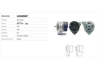 Alternatör  LUCAS ELEKTRIK LEA0867  20509446 1182039 01182039 C920901010010 5715374 05715374 8821094 08821094 1181743 01181743 1183183 01183183 1183429 01183429 1183622 01183622 1183622A 01183622/A F920901010010 AL111675 AL114092 RE204426 9710312 0009710312 51261017237 51.26101-7237 101544702 101545402 111540402 91543002 91543502 91545802 A0091543002 A0091545802 A0101544702 A0101545402 A0111540402