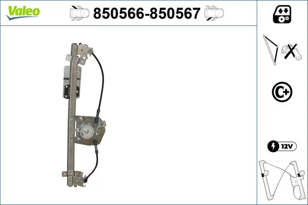 Cam Krikosu Arka Sol VALEO 850566