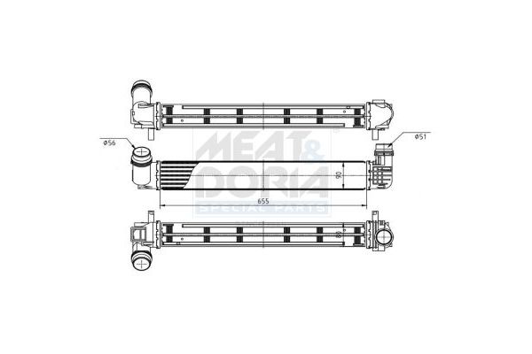 Turbo Radyatörü  Renault Megane III Coupe / Cabrio (04.2010->)  OPTIMUM 144964990R