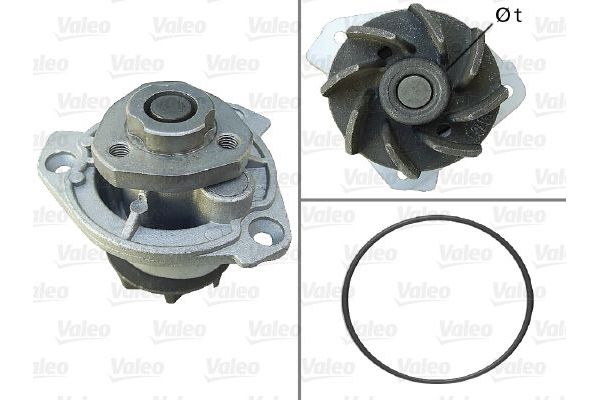Devirdaim Su Pompası  Volkswagen T5 Transporter Caravelle/Multivan (7H)(04.2003->)  VALEO 506798
