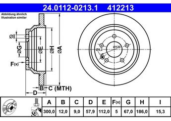 Fren Disk Ayna Arka Sağ ve Sol ATE 24 0112-0213 1  4474230012 447 423 00 12 4474230412 447 423 04 12 A4474230012 A 447 423 00 12 A4474230412 A 447 423 04 12