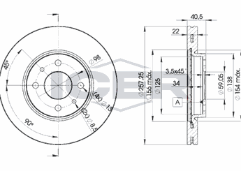 Fren Disk Ayna Ön Sağ ve Sol MGA 50582  46401356 46542383 46831041 60812137 71739640 51896287 51896288 52015293 52063172 60811890 60812067 4 640 135 6 4 683 104 1 424974 4249.74 4 654 238 3 7 173 964 0 424973 4249.73