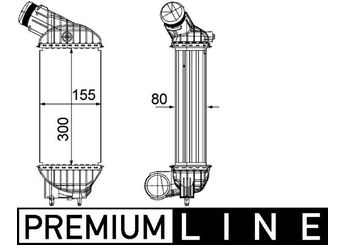 Turbo Radyatörü  MAHLE CI 199 000P  384N2 0384.N2 384P3 0384P3 0384N2