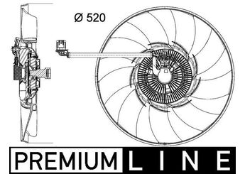 Radyatör Fan ve Motoru  MAHLE CFF 474 000P  LR022732 BH428C617AB