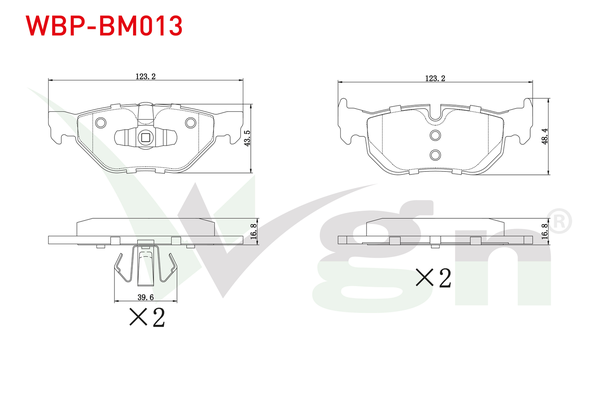 Fren Disk Balata Arka WGN WBP-BM013