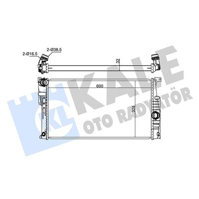 Su Radyatörü  BMW 3 Serisi Touring (F31)(2012->)  KALE 346065