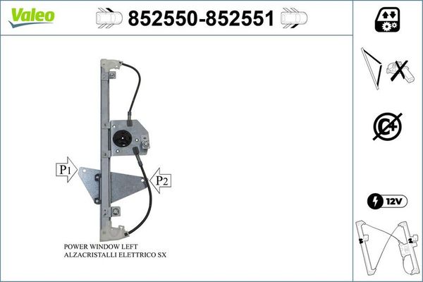 Cam Krikosu Ön Sol VALEO 852550