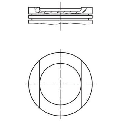 Piston (83.01MM-STD)  MAHLE 034 94 02