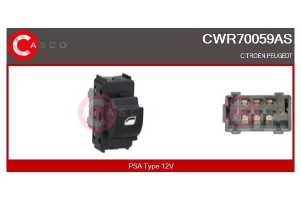 Cam Açma Düğmesi Ön Sağ Citroen Spacetourer / Space (06.2016->)  ZEGEN ZSW1713