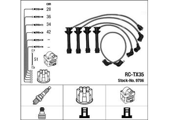 Buji Kablosu  NGK 9706  