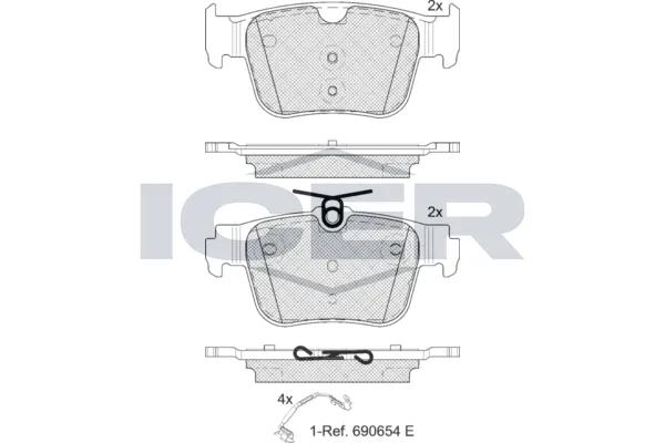 Fren Disk Balata Arka BEŞER 4455