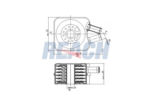 Motor Yağ Soğutucu  Seat Alhambra (7V9)(05.2000->)  MAHER 17212