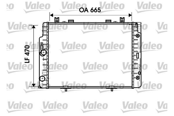 Su Radyatörü  Mercedes S -Serisi Sedan (BM 140)(10.1990->)  VALEO 734793