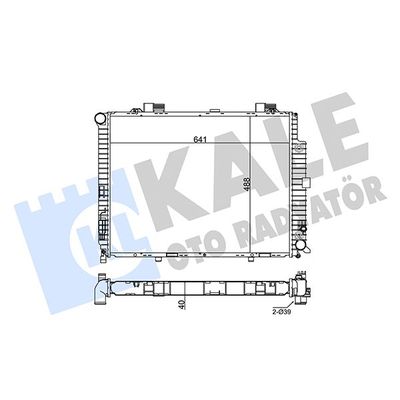 Su Radyatörü  Peugeot 306 Cabriolet (S2)(04.1997->)  KALE 361500