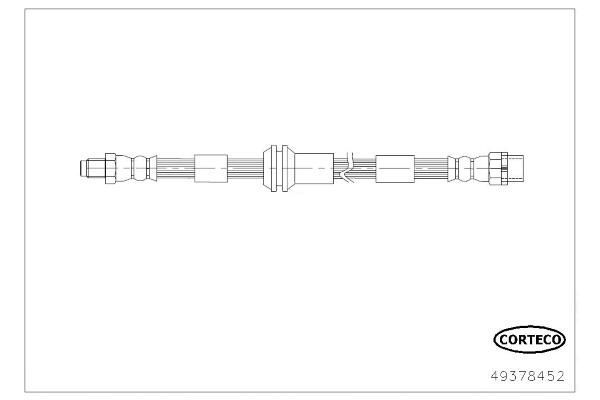 Fren Hortumu Ön Sağ veya Sol MINI Roadster (R59)(2012->)  CORTECO 49378452