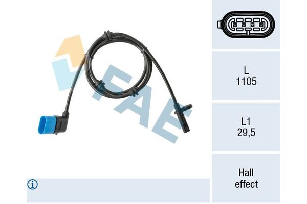 Abs Sensörü Arka Sağ Mercedes B -Serisi (BM 242)(12.2012->)  OPTIMAL 06-S994