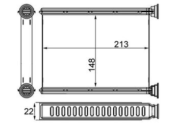 Kalorifer Radyatörü  MAHLE AH 250 000S  271401FC0A