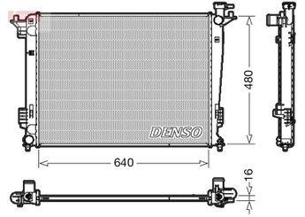 Su Radyatörü  DENSO DRM41003  DRM41003 253102S500