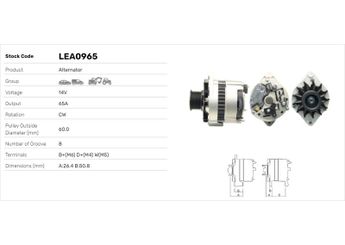 Alternatör  LUCAS ELEKTRIK LEA0965  