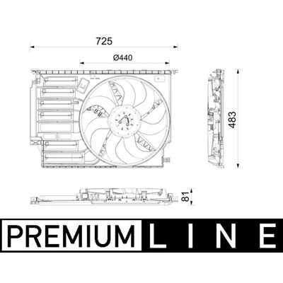 Radyatör Fan ve Motoru  BMW 2 Serisi Gran Tourer (F46)(2015->)  BMW ORJINAL 17428596237