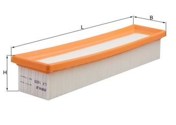 Hava Filtresi  MAHLE LX 1655  165461599R 7701059409 7701064439 1654600Q0B 1654600Q2H 1654600QAN 8200517765