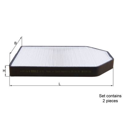 Polen Filtresi  Audi S8 (D2)(08.1996->)  MAHLE LA 51/S