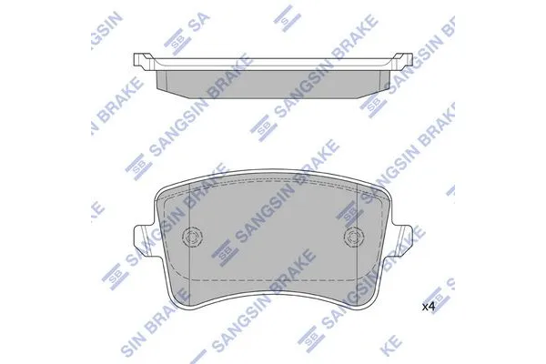 Fren Disk Balata Arka Audi SQ5 (8R)(12.2012->)  SANGSIN SP2146