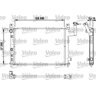 Su Radyatörü  Nissan Sunny Coupe/ Traveller (B12)(08.1986->)  VALEO 730404
