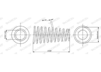Helezon Yayı Arka VEKA 60-43001  482311A110 48231 1A110