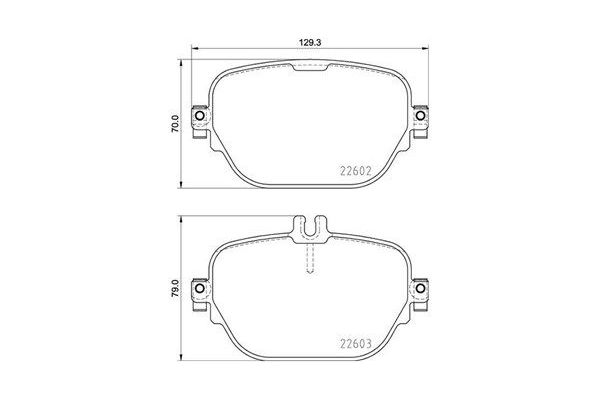 Fren Disk Balata Arka Mercedes GLC -Serisi SUV (BM 253)(06.2015->)  MAGNETI MARELLI 363700450138