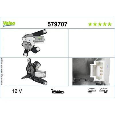 Silecek Mekanizma Motoru Arka Peugeot 307 Break/ SW (S2)(06.2005->)  PSA ORJINAL 6405L9