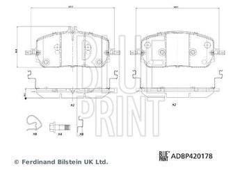 Fren Disk Balata Ön BLUE PRINT ADBP420178  4200204 4200304 4202404 A0004200304 A000 420 03 04 A0004202404 A000 420 24 04 A0004203303 A000 420 33 03 A0004203403 A000 420 34 03 A0004211202 A000 421 12 02 000 420 03 04 000 420 24 04 4203303 000 420 33 03 4203403 000 420 34 03 4211202 000 421 12 02