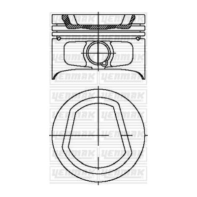 Piston (76.51MM-STD)  YENMAK 31-04321-000