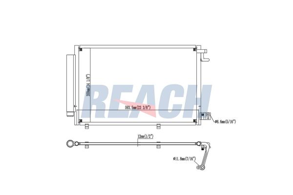 Klima Radyatörü  MADE IN TAIWAN 8V5119710BC