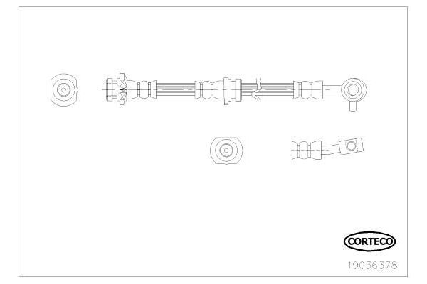 Fren Hortumu Ön Sol Nissan Qashqai (J10)(01.2007->)  SWAPP 40521