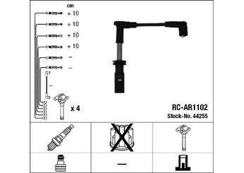 Buji Kablosu  NGK 44255  46756506 46 75 65 06 46755606